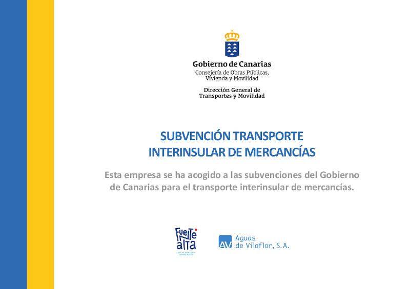 Subvención Transporte Interinsular de Mercancías